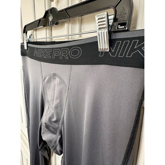 NIKE PRO Men's Size L Dri-Fit Tights Gray - Picture 1 of 9